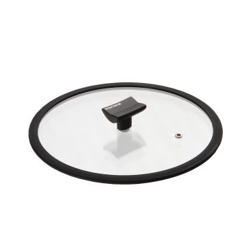 COPERCHIO VETRO ARIA 28CM BORDO SILICONE