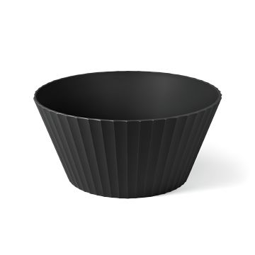 BLIM PLUS - CIOTOLA IN POLIPROPILENE LINEA NETTUNO 25X12CM NERO CARBONE