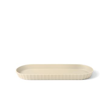 BLIM PLUS - VASSOIO IN POLIPROPILENE LINEA MINERVA 37.5X15CM CREMA