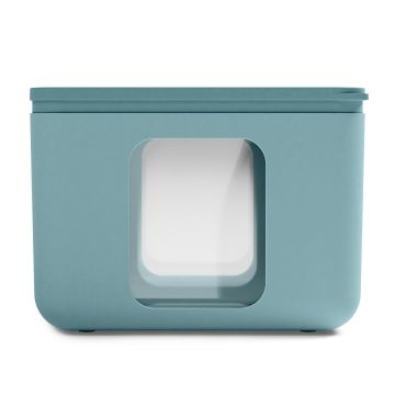 BLIM PLUS - CONTENITORE PEEK BOX QUADRO TEAL 13.3X13.3X10CM 1.3LT