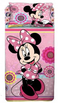 COMPLETO LETTO SINGOLO IN COTONE MINNIE 