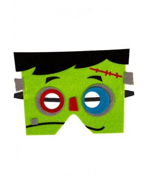 MASCHERA FRANKENSTEIN IN FELTRO MULTICOLORE PER BAMBINO