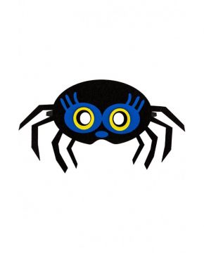 MASCHERA RAGNETTO IN FELTRO NERO/AZZURRO PER BAMBINI