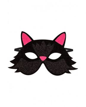 MASCHERA GATTINA IN FELTRO PER BAMBINA