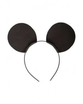 CERCHIETTO TOPOLINO IN PLASTICA EVA NERO