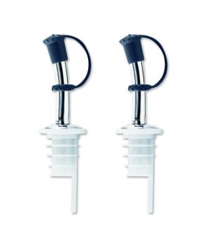 2 BECCUCCI VERSATORI INOX TAPPO NERO DAILY