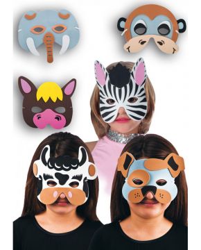 MASCHERA ANIMALETTO PER BAMBINO IN PLASTICA EVA ASSORTITO