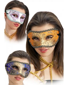 MASCHERA DECORATA IN CARTAPESTA ASSORTITO