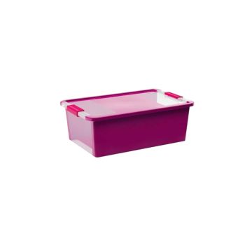 CONTENITORE CORPO+COPERCHIO BI BOX VIOLA CM 55X35 H 19