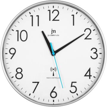 OROLOGIO DA PARETE RADIOCONTROLLATO IN ABS SILVER DIAM. 30CM