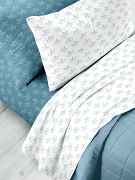 COMPLETO LETTO 1P NAVIGARE BOAT IN COTONE ASSORTITO