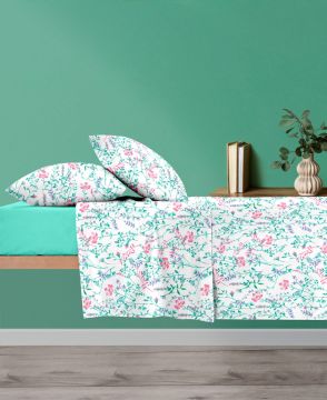 COMPLETO LETTO 2P SPRINGBLOSSOM IN COTONE ASSORTITO