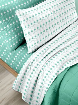 COMPLETO LETTO 2P BLOSSOM IN MICROFIBRA ASSORTITO