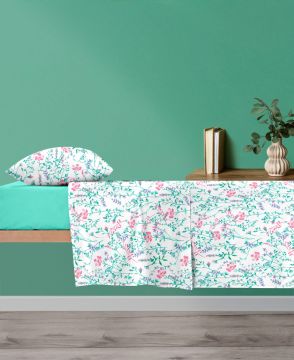 COMPLETO LETTO 1P SPRINGBLOSSOM IN COTONE ASSORTITO