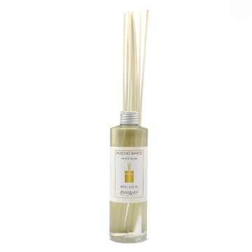 RICARICA PROFUMATORE AMBIENTE CON BAST.MUSCHIO BIANCO 250ML