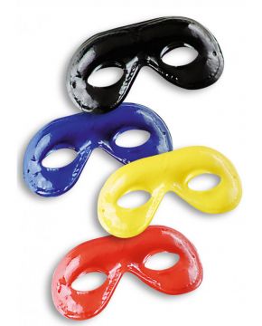 MASCHERA FARFALLA MEDIA IN PLASTICA COLORI ASSORTITI