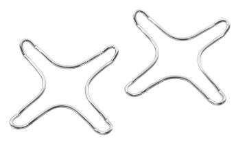 PEDRINI - SET 2 RIDUTTORE PER FORNELLI IN METALLO CROMATO