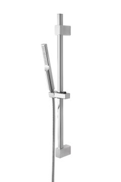LINEA HIDRA STYLE - SALISCENDI QUADRATA CON DOCCETTA RETTANGOLARE CROMATO