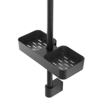 LINEA HIDRA STYLE - MENSOLA UNIVERSALE PER DOCCIA IN ABS NERO 25X11X4