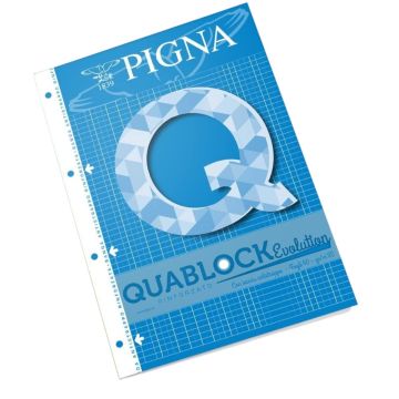PIGNA - QUABLOCK EVOLUTION 40 FOGLI A4 QUADRETTI 