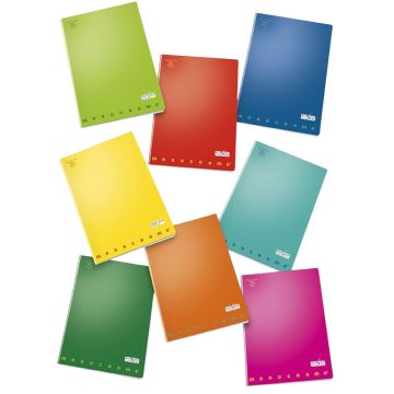 PIGNA - QUADERNO MAXI MONOCROMO 38 FOGLI A4 RIGHE ASSORTITO