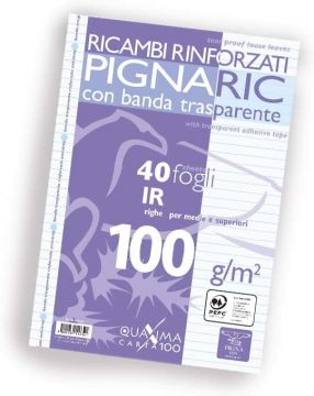 RICAMBI PIGNARIC A4 RINFORZATI FF40/SH PEFC 100GR