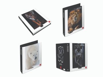 PIGNA - RACCOGLITORE AD ANELLI ANIMAL WORLD A4 ASSORTITO