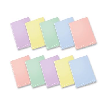 PIGNA - QUAD. MAXI MONOCROMO PASTEL 42 FOGLI A4 QUADRETTI ASS.