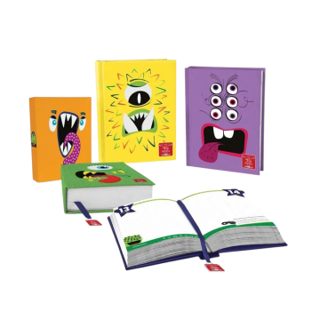 PIGNA - DIARIO 12 MESI MONSTERS 13X18,5 CM ASSORTITO 