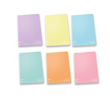 PIGNA - QUADERNO MAXI MONOCROMO PASTEL 50 FOGLI QUADRETTI 1a 2a 3a elem. ASS.