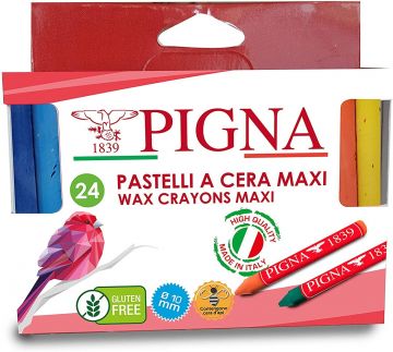 CONFEZIONE 24 PASTELLI A CERA MAXI 