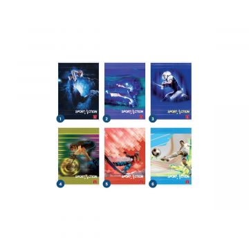 PIGNA - QUADERNO MAXI SPORT ACTION 50 FOGLI A4 RIGHE 4a 5a elem. ASS.
