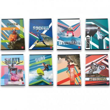 PIGNA - QUADERNO MAXI DYNAMIC SPORT 38 FOGLI A4 RIGHE ASSORTITO 
