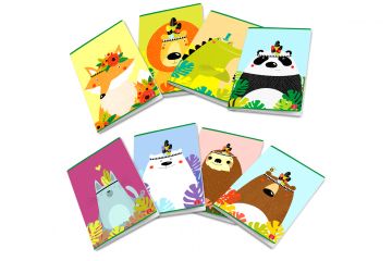 PIGNA - QUADERNO MAXI WILD FOREST 50 FOGLI A4 QUADRETTI 1a 2a 3a elem. ASS.