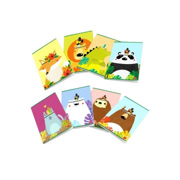 PIGNA - QUADERNO MAXI WILD FOREST 50 FOGLI A4 QUADRETTI ASSORTITO