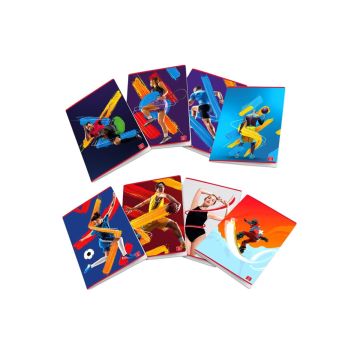PIGNA - QUADERNO MAXI SPORT 50 FOGLI A4 QUADRETTI ASSORTITO