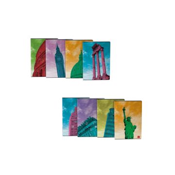 PIGNA - QUADERNO MAXI OPEN WINDOWS 50 FOGLI A4 QUADRETTI ASS.