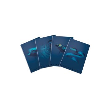 PIGNA - QUADERNO MAXI MONOCROMO BLUE 38 FOGLI A4 RIGHE 4a 5a elem. ASS.