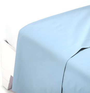 BIANCALUNA - LENZUOLA 1P SOPRA 160X290 CM CELESTE LINEA COLORED