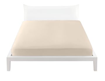 BIANCALUNA - LENZUOLO 1P SOTTO CM 90X200 PANNA LINEA COLORED