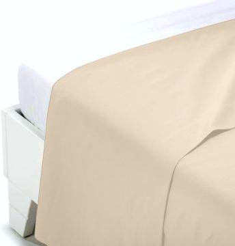 BIANCALUNA - LENZUOLA COLORED 2P SOPRA PANNA