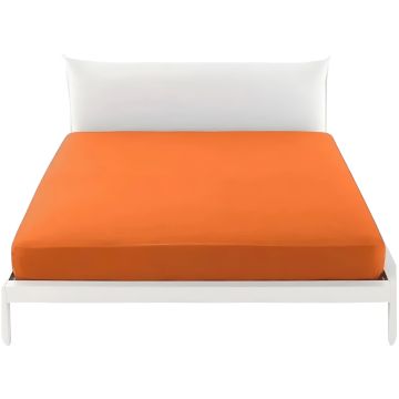 BIANCALUNA - LENZUOLA SOTTO 2P LINEA COLORED ARANCIO