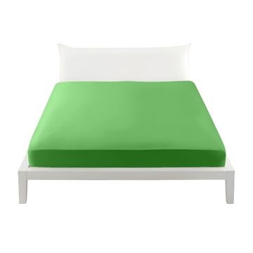 BIANCALUNA - LENZUOLA SOTTO 2P LINEA COLORED VERDE MELA