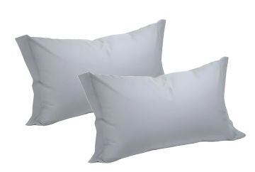 BIANCALUNA - COPPIA FEDERE 52X82 CM GRIGIO SASSI LINEA COLORED