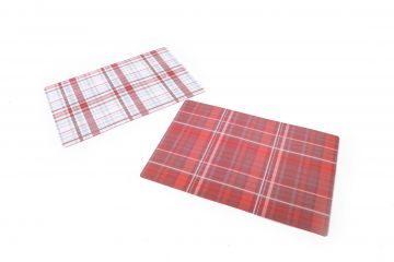 TOVAGLIETTA TARTAN" IN PLASTICA ANTISCIVOLO 30X45CM ASSORTITA"