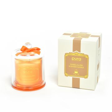 CANDELA PROFUMATA 150GR VANILLA AND FIG IN CAMPANA DI VETRO D 9CM H 12CM