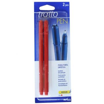 BLISTER CON 2 TRATTO PEN ROSSO