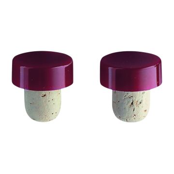 SET 2 TAPPI IN SUGHERO BORDEAUX LINEA DAILY 