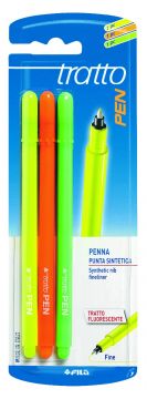 BLISTER 3 TRATTO PEN FLUO