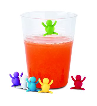 6 SEGNA BICCHIERI IN SILICONE CON VENTOSA DAILY